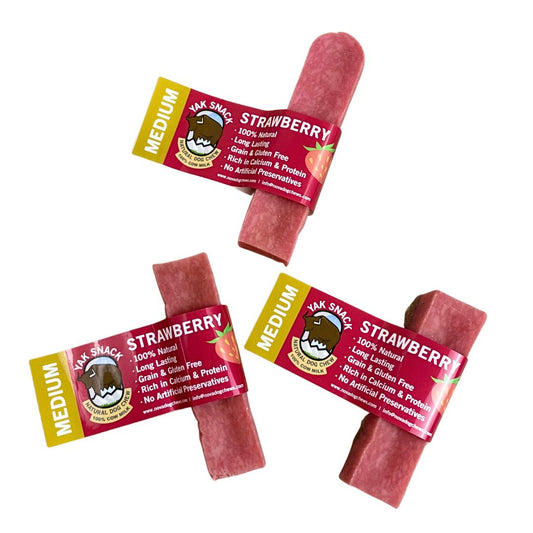 Yak Snack Medium Strawberry Flavour